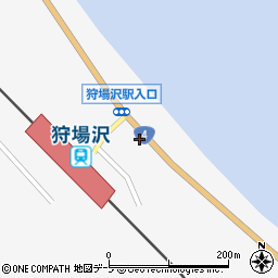 狩場沢駅通り周辺の地図