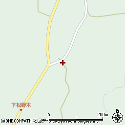 青森県東津軽郡平内町松野木牧ノ下20-2周辺の地図