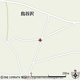 青森県つがる市木造筒木坂鳥谷沢周辺の地図