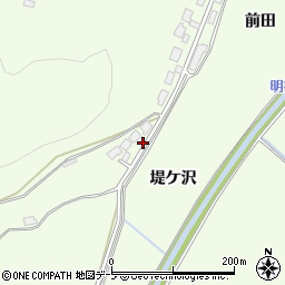 青森県東津軽郡平内町山口堤ケ沢周辺の地図