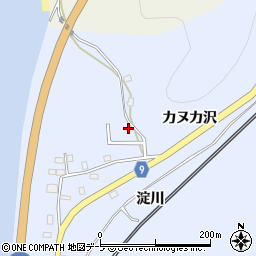 青森県東津軽郡平内町土屋カヌカ沢10周辺の地図