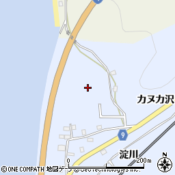 青森県平内町（東津軽郡）土屋（カヌカ沢）周辺の地図