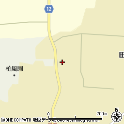 青森県つがる市木造平滝田茂萢9周辺の地図