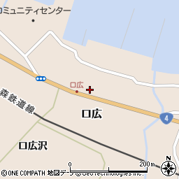 青森県東津軽郡平内町口広口広沢17周辺の地図