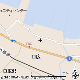 青森県東津軽郡平内町口広口広沢15周辺の地図