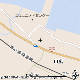 青森県東津軽郡平内町口広口広沢27周辺の地図