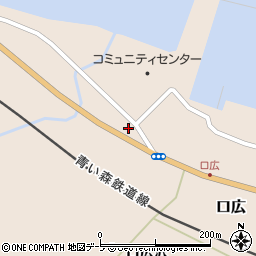 青森県東津軽郡平内町口広口広沢66周辺の地図