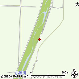 青森県東津軽郡平内町小湊中田表周辺の地図