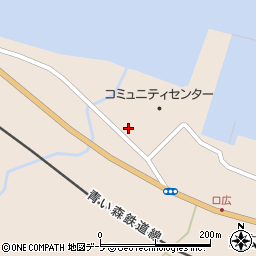 青森県東津軽郡平内町口広口広沢65周辺の地図