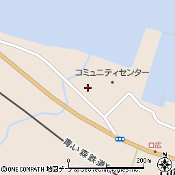 青森県東津軽郡平内町口広口広沢33周辺の地図