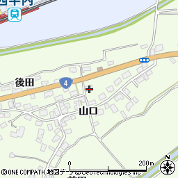 青森県東津軽郡平内町山口山口45周辺の地図