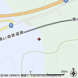 青森県平内町（東津軽郡）土屋周辺の地図