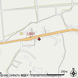 青森県東津軽郡平内町藤沢上萢周辺の地図