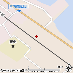 青森県東津軽郡平内町口広田野沢18-125周辺の地図