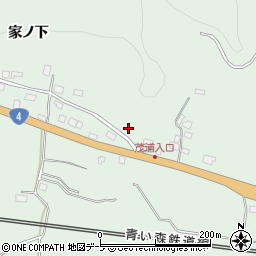 青森県平内町（東津軽郡）中野周辺の地図