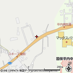 青森県東津軽郡平内町藤沢竹達1周辺の地図