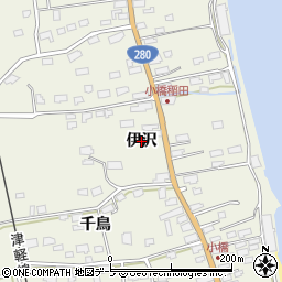 青森県青森市小橋（伊沢）周辺の地図