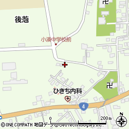 青森県東津軽郡平内町小湊後萢8周辺の地図