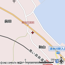 青森県東津軽郡平内町清水川和山30周辺の地図