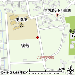 青森県東津軽郡平内町小湊後萢114-3周辺の地図