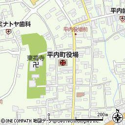 青森県平内町（東津軽郡）周辺の地図