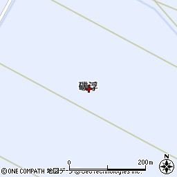 青森県つがる市稲垣町下繁田磯浮周辺の地図