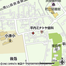 青森県東津軽郡平内町小湊後萢13周辺の地図
