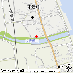 青森県青森市六枚橋不浪知54周辺の地図