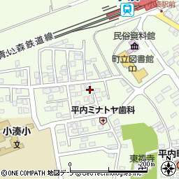 青森県東津軽郡平内町小湊後萢1周辺の地図