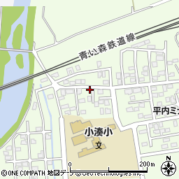 青森県東津軽郡平内町小湊後萢27周辺の地図