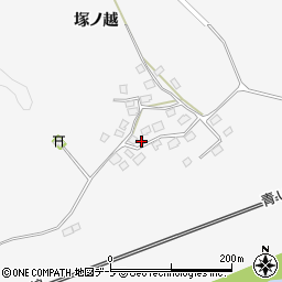 青森県東津軽郡平内町盛田塚ノ越56周辺の地図