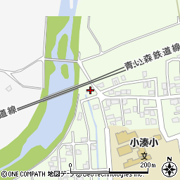 青森県東津軽郡平内町小湊後萢24周辺の地図