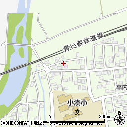 青森県東津軽郡平内町小湊後萢22周辺の地図