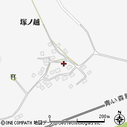 青森県東津軽郡平内町盛田塚ノ越47周辺の地図