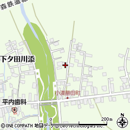 青森県東津軽郡平内町小湊沼館周辺の地図