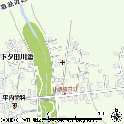 青森県平内町（東津軽郡）小湊（沼館）周辺の地図