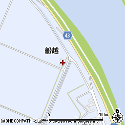 青森県つがる市稲垣町下繁田船越91周辺の地図