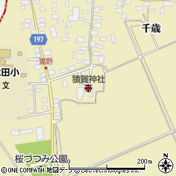 猿賀神社周辺の地図