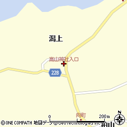 高山神社入口周辺の地図