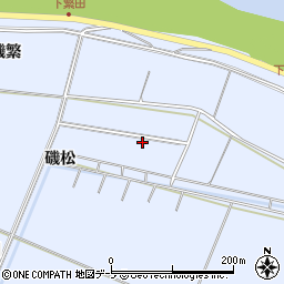 青森県つがる市稲垣町下繁田磯松33周辺の地図