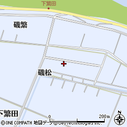 青森県つがる市稲垣町下繁田磯松40周辺の地図