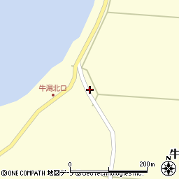 青森県つがる市牛潟町（吉元）周辺の地図