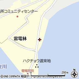 青森県東津軽郡平内町福館雷電林11周辺の地図