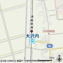 大沢内駅周辺の地図