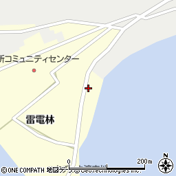 青森県東津軽郡平内町福館雷電林4周辺の地図