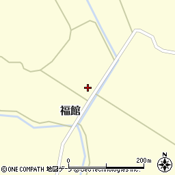 青森県東津軽郡平内町福館周辺の地図