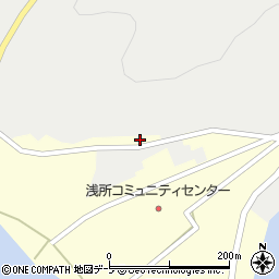 青森県東津軽郡平内町福館雷電林1周辺の地図