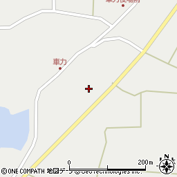 青森県つがる市車力町中林周辺の地図