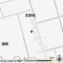 青森県中泊町（北津軽郡）福浦（若野尾）周辺の地図