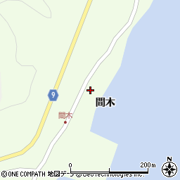 青森県東津軽郡平内町東滝間木周辺の地図